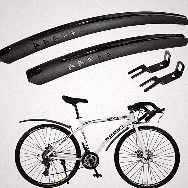 1/2PCS Mountainous Road Bike Mudguard 700C Quick Detachable Simple Installation