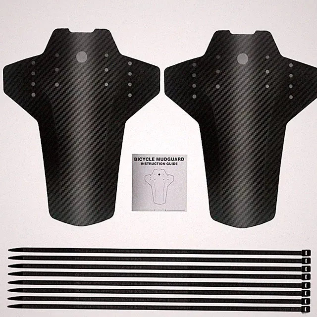 1Pair Bicycle Fenders Cycling Accessories Road Bike Carbon Fiber Guards Mudguard