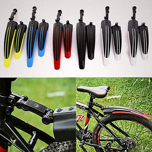 1pair Mountain Bike Bicycle Cycling Tire Front/Rear Mud Guards Mudguard Fende