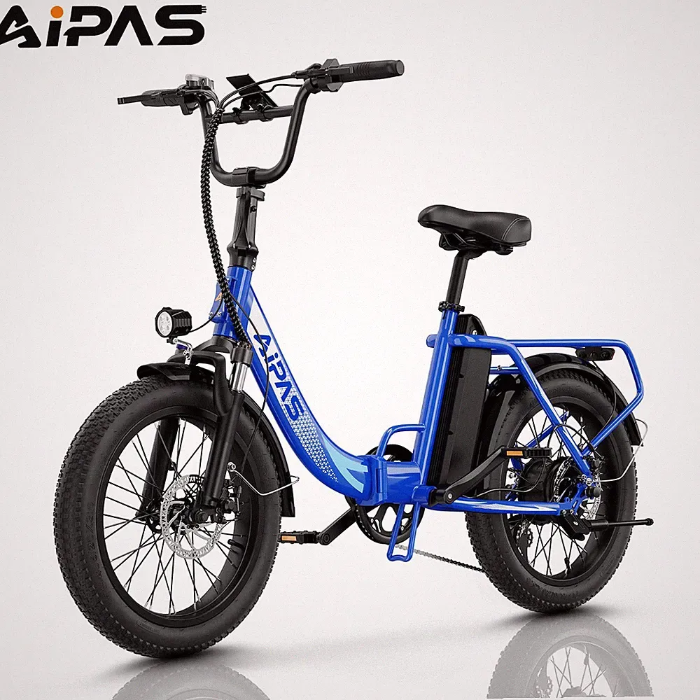 Aipas A4 E-Bike Commuter Folding Electric Bike Peak 1000W 28MPH City Ebike USA