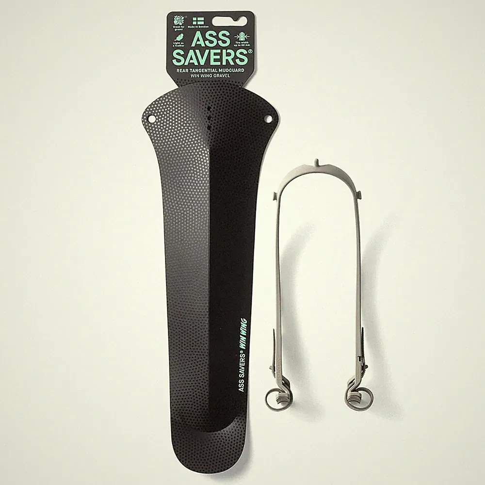ASS SAVERS - Win Wing Gravel Rear Mud guard W /Grey MTB Bike Bicycle Fender