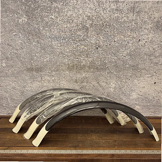 Bicycle Fenders Black White Metal 26" Lot 4 Curved 2.5" Steel Mud Guard Cruiser