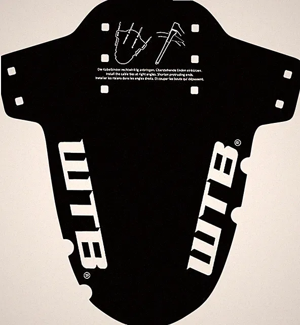 Logo - WTB Logo Gravel Mud Guard, Fork Mount, Black - Clip-On Fender