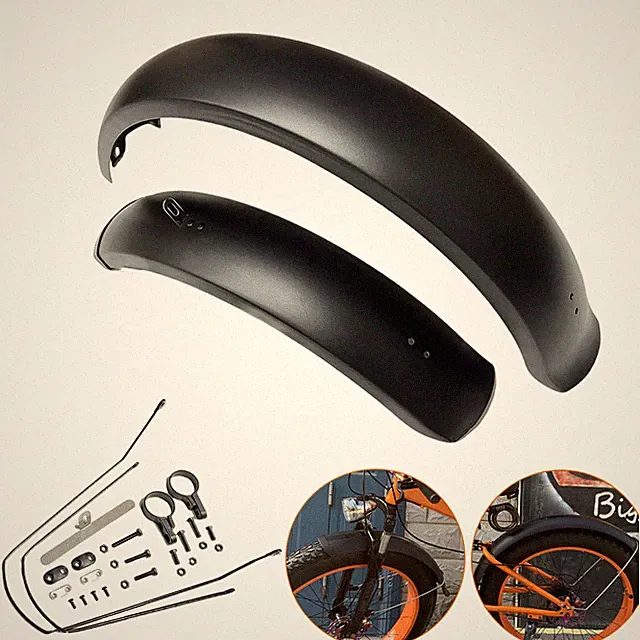 Mountain Bike Fenders Fat Tire Mud Guards Fender Replace Set Mudguards 20" X4.0