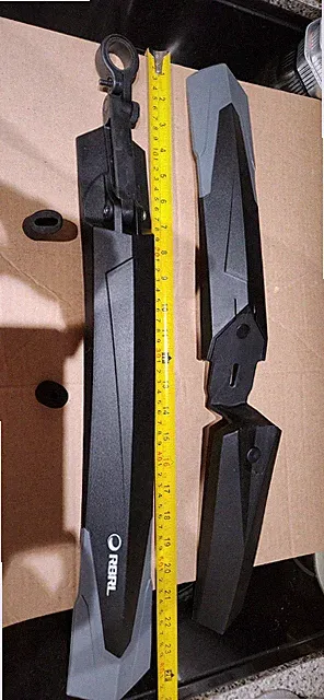 RBRL RL-890F/R Bike Fender Set – Front & Rear Mudguards – Fits MTB & Hybrid Bike