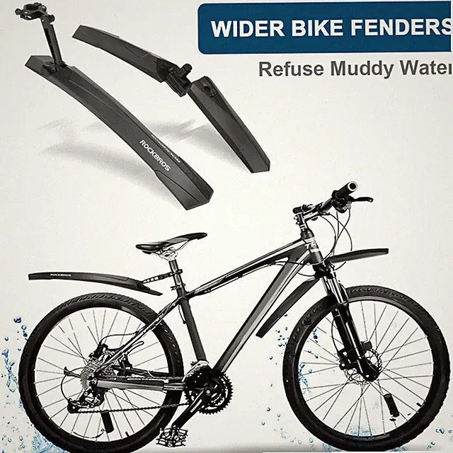 ROCKBROS Adjustable Bike Fenders MTB Bike Quick Release Front Rear Fender Set