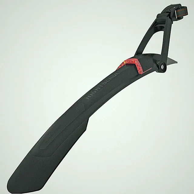 SKS - Rear Fender - Nightblade Rear Fender w/Rechargeable Light 29"