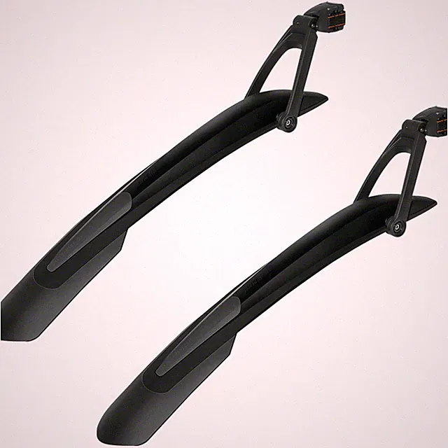 SKS X-Blade Clip-On Bicycle Fenders Bundle Matte Black, 28/29"+ Rear Mudguards