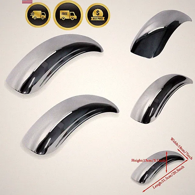 Universal Chrome Fender for Mini Bike Mudguard Off Road 8 Inch Rim Parts