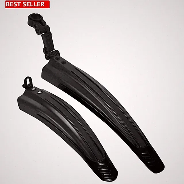 Universal Fit Front/Rear Mudguards in Black – Ideal for All Cycling Adventures