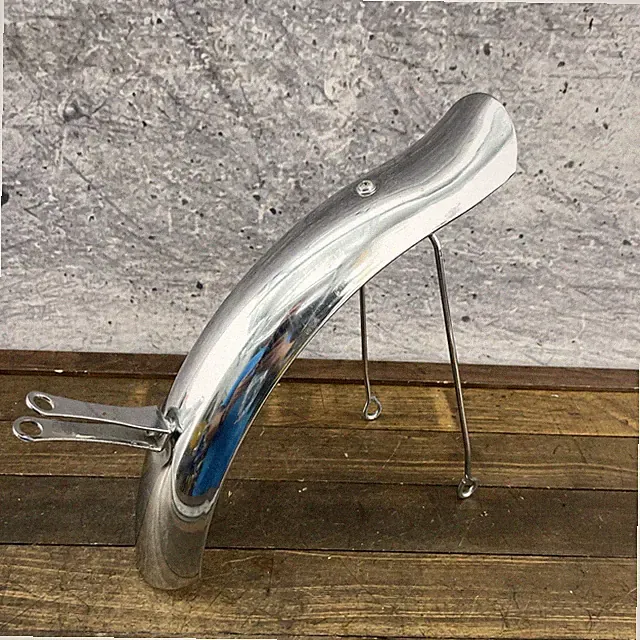 Vintage Chrome Bicycle Fender 20 in Cruiser Mudguard Classic Mount 1970s