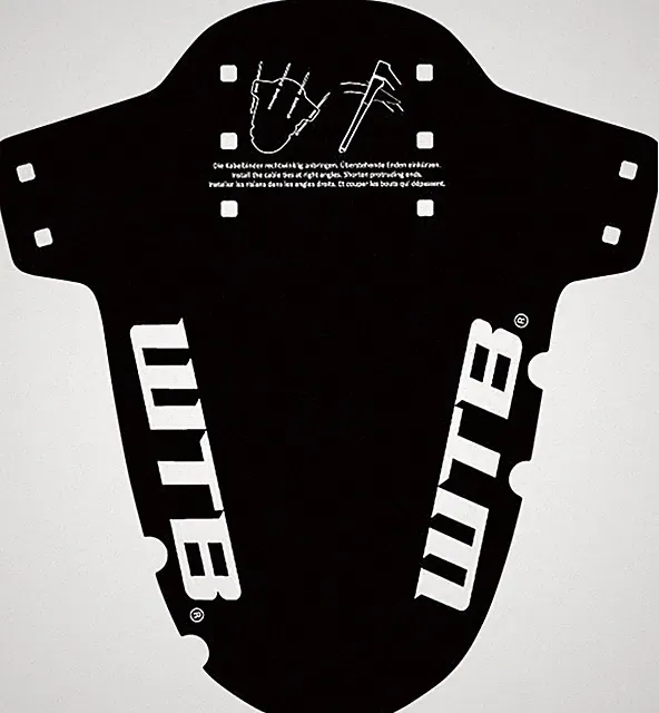 WTB Logo Gravel Mud Guard, Fork Mount, Black
